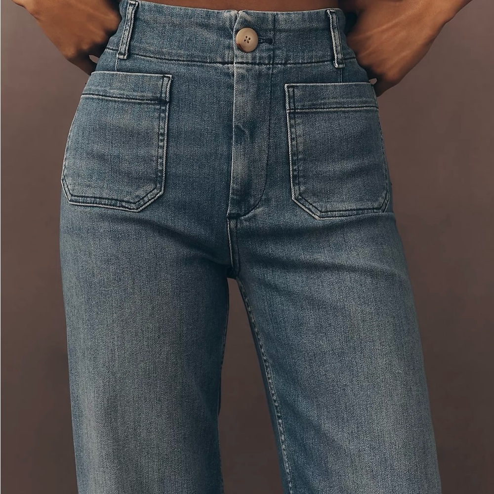 Maeve Light Blue Flare Jeans